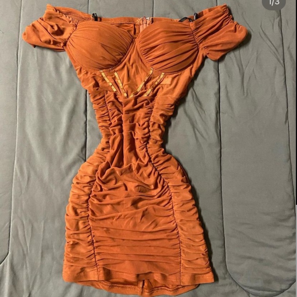 Body con mesh dress